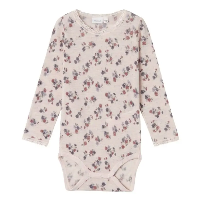 NAME IT Name It - Body Ull Wang Lilac Ash Blomster