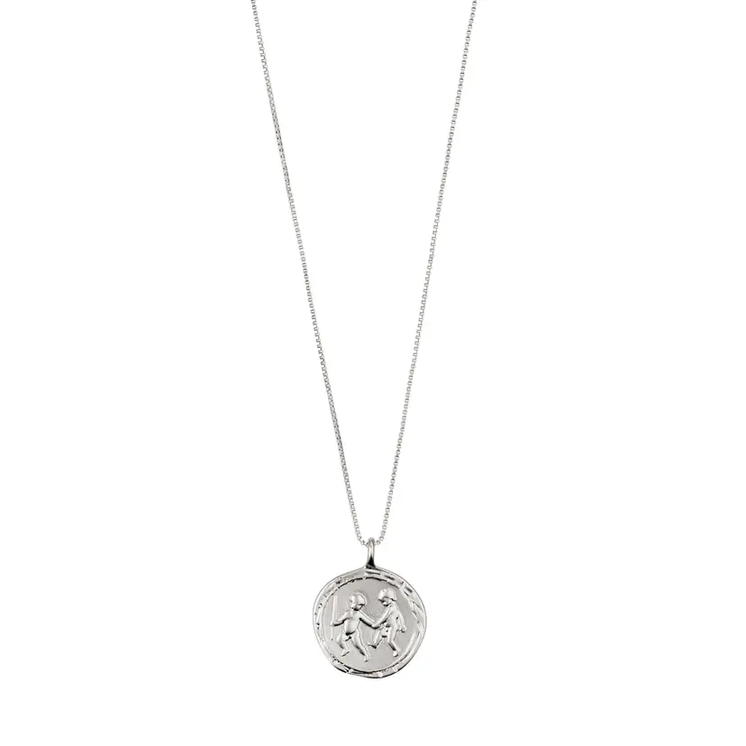 Pilgrim Pilgrim TVILLING stjernetegn-halskjede, sølvbelagt