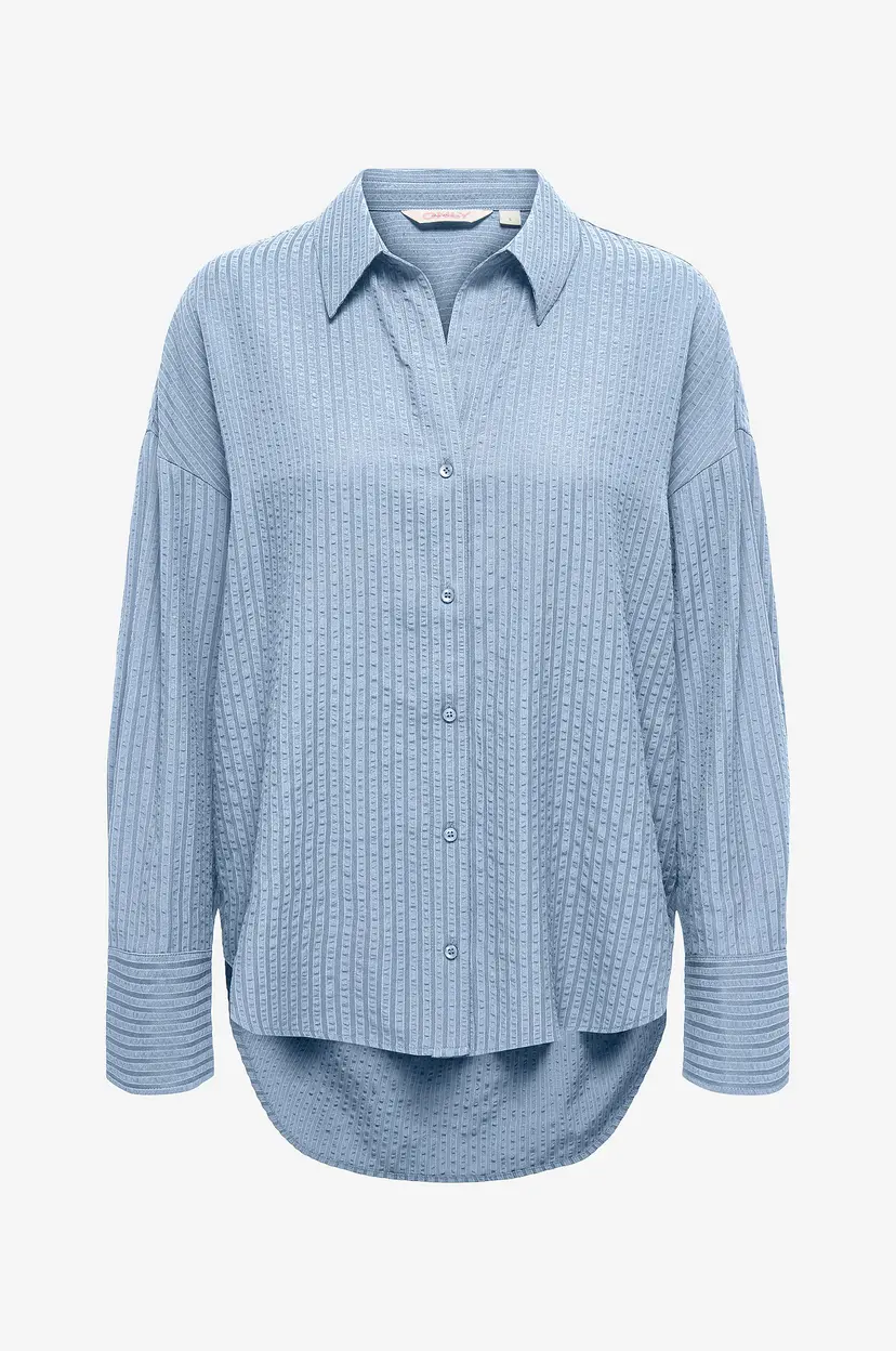 ONLY Skjorte Onloregon Bari L/S Shirt Wvn - Blå