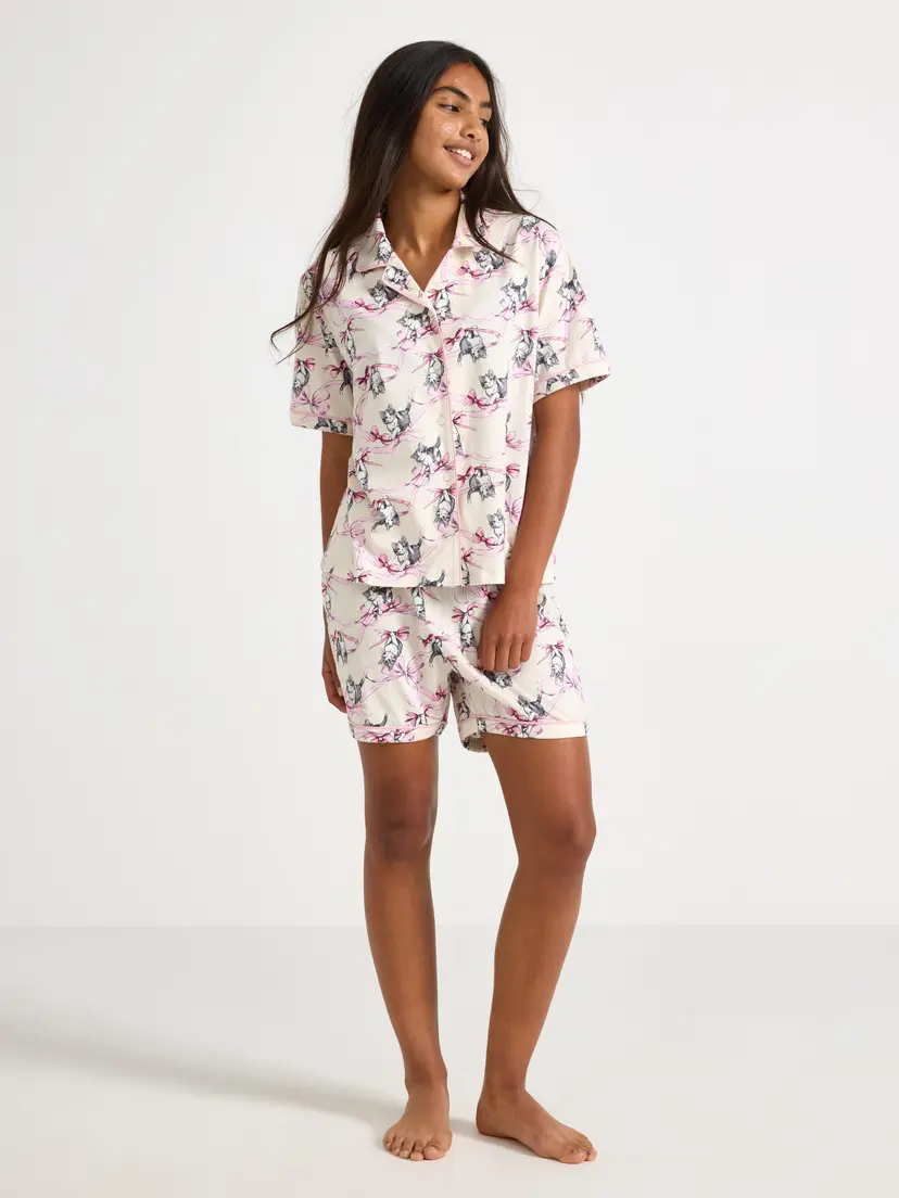 Lindex Pyjamassett med katter