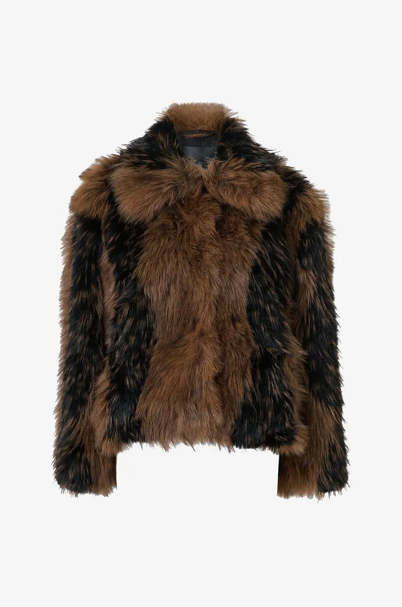 Gina Tricot Jakke i fuskepels Faux Fur Short Jacket - Flerfarget