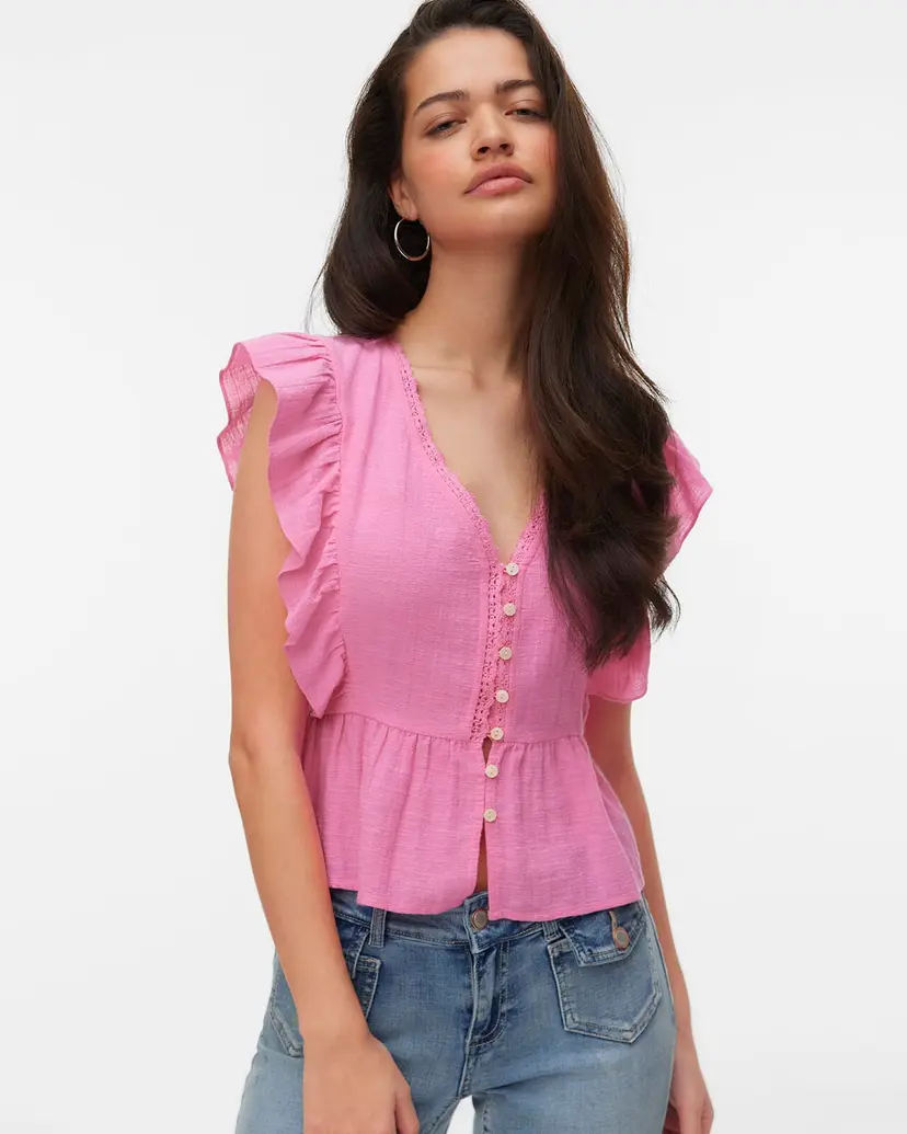 Vero Moda Topp Vido - Rosa - Str L