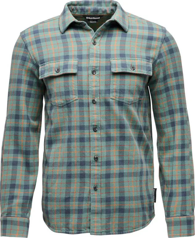Black Diamond Black Diamond Men's Project Twill Long Sleeve Shirt Laurel Green-Charcoal
