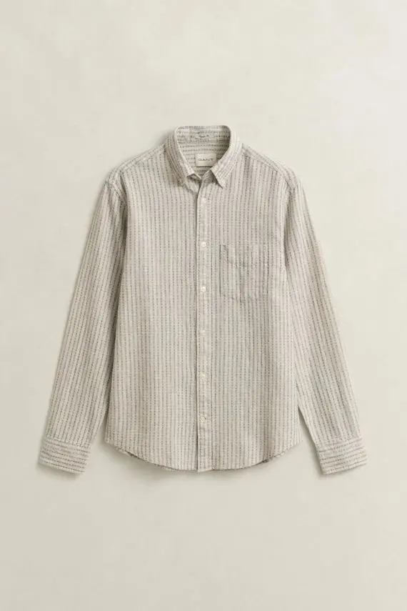 Gant REG COTTON LINEN STRIPE SHIRT