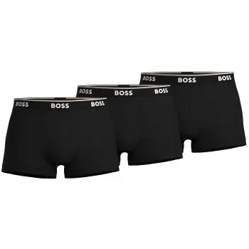 BOSS BOSS 6P Cotton Stretch Trunks Svart bomull XX-Large Herre