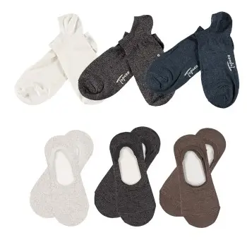Topeco Topeco Strømper 6P Men Bamboo Mix Sneaker And No Show Sock Hvit/Grå Str 41/45 Herre