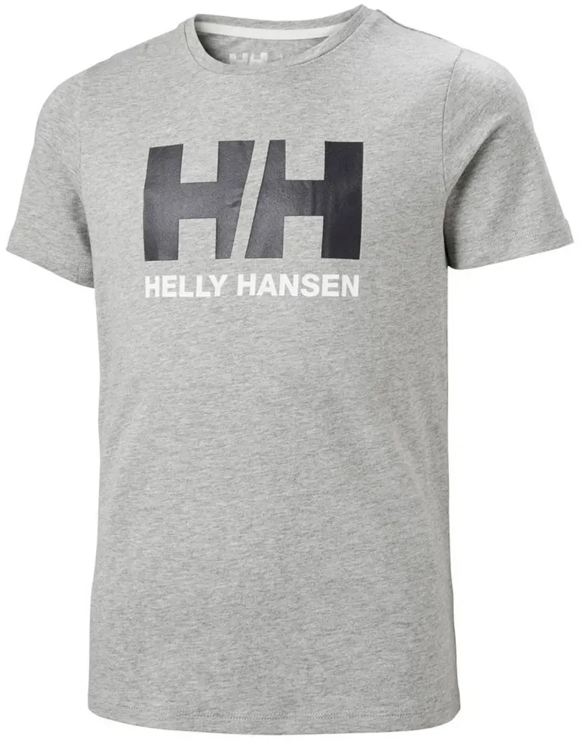 Helly Hansen Helly Hansen Jr HH Logo T-Shirt Grey Melange (128 / 8 år)
