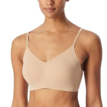 Schiesser Schiesser BH Invisible Soft Bustier Padded Bralette Sand Dame