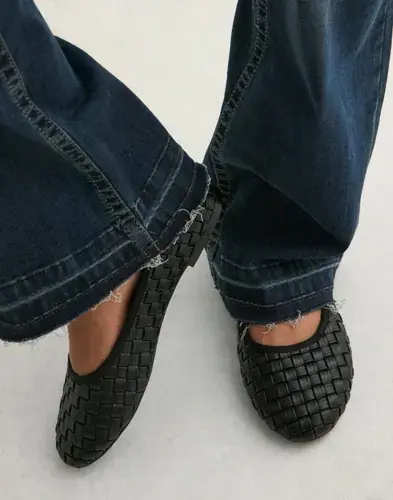 Nelly Nelly - Svart - Braided Ballerina