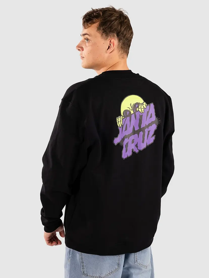 Santa Cruz Santa Cruz Knibbs Alien Stacked Strip Genser svart