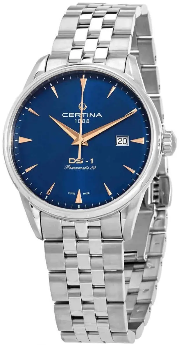 Certina Certina Herreklokke C029.807.11.041.02 DS 1 Sort/Stål Ø40 mm