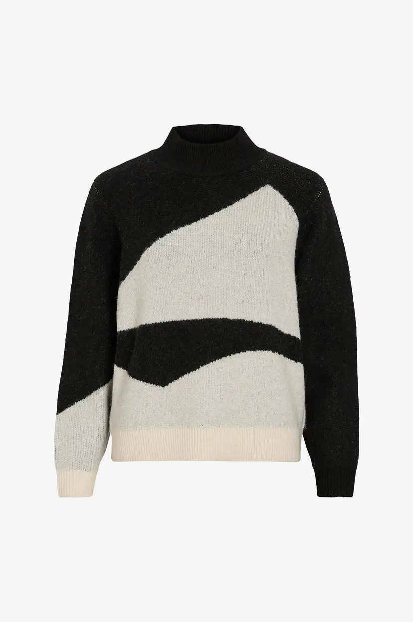 Vila Genser viCilia Mock Neck L/S - Svart