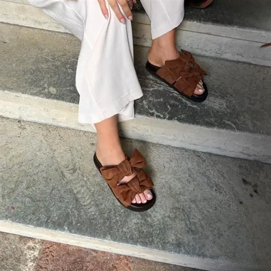 COPENHAGEN SHOES Copenhagen Shoes - Summer Dream Suede - Cognac