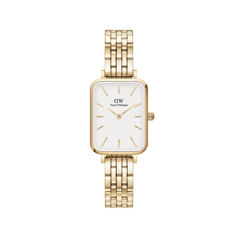 Daniel Wellington Gold 20x26mm Watch Quadro 5-link Evergold | DW