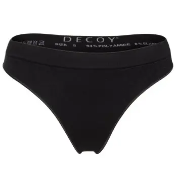 Decoy Decoy Truser String Svart polyamid Small Dame