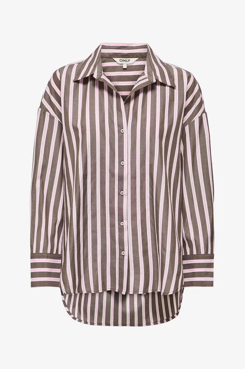 ONLY Skjorte onlOregon Alva LS Reg WV - Brun