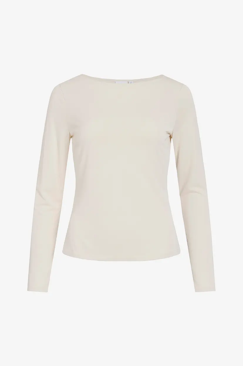 Vila Topp Vimodala Boatneck L/S Top - - Beige