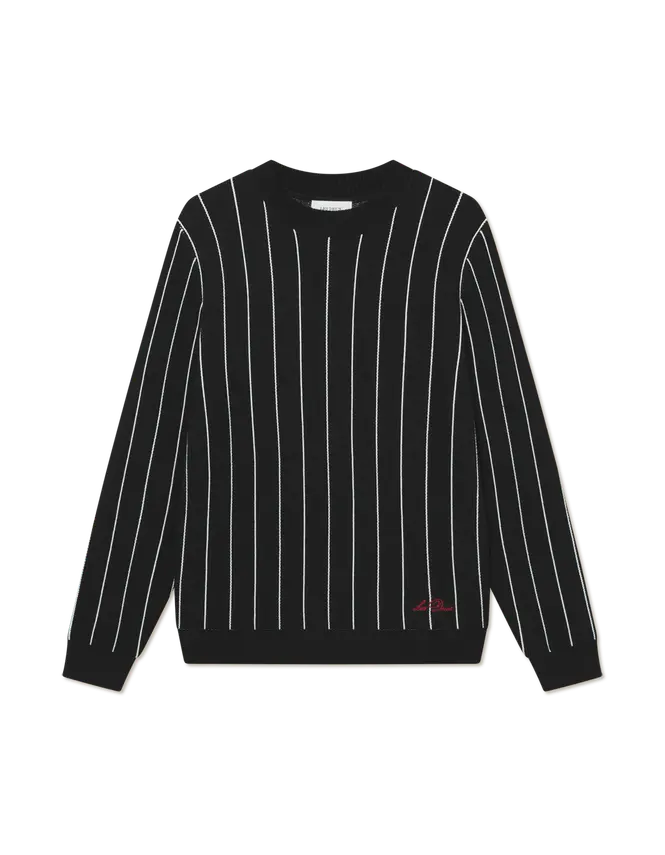 Les Deux Gaston Jacquard Pinstripe Knit