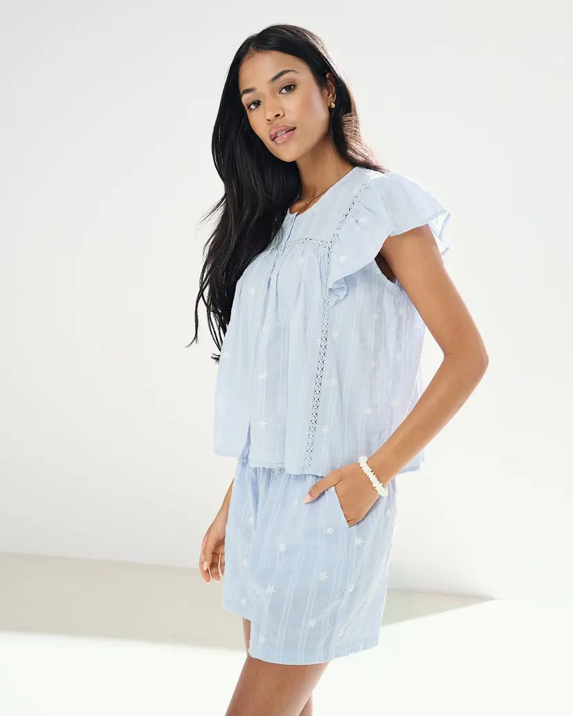 ONLY Topp Fia Embroidery