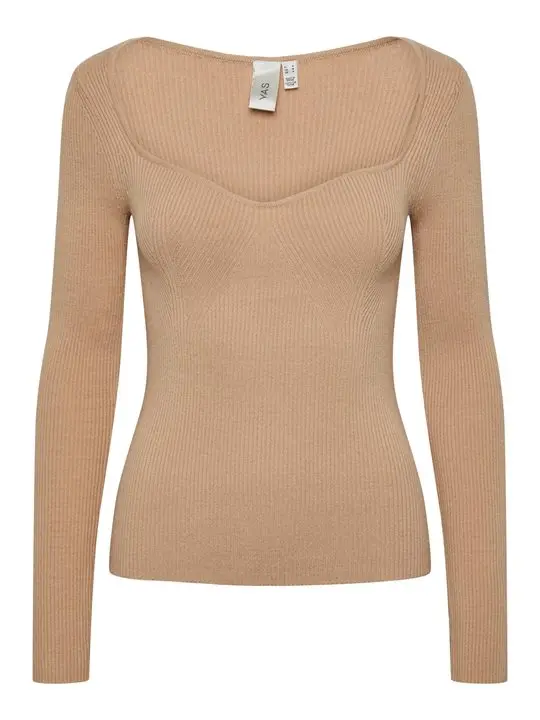 Y.A.S Y.A.S - Nomi Ls Knit Top - Nomad