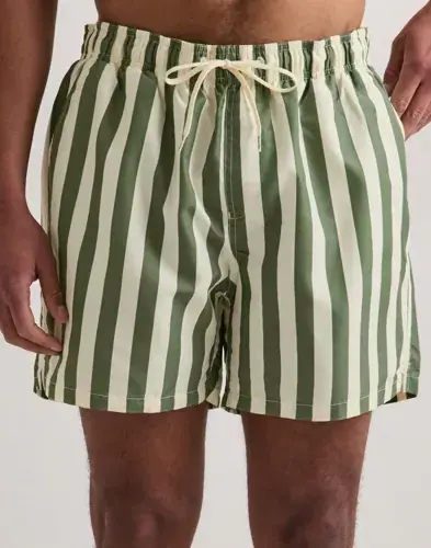 Selected Men Selected Men Slhdane Aop Swimshorts Badeshorts Grønn