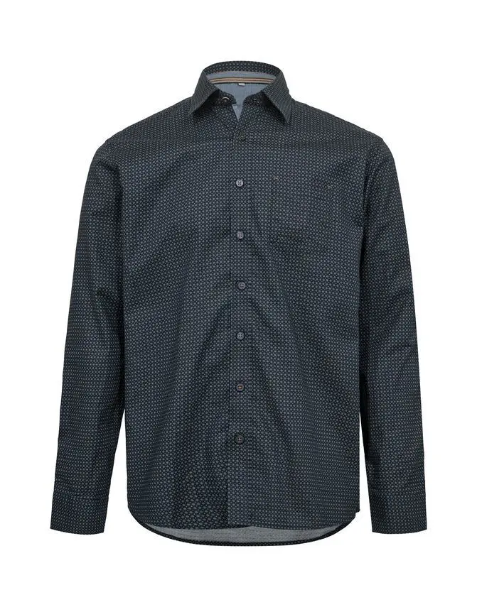 Black Blue Mens super flex shirt regular