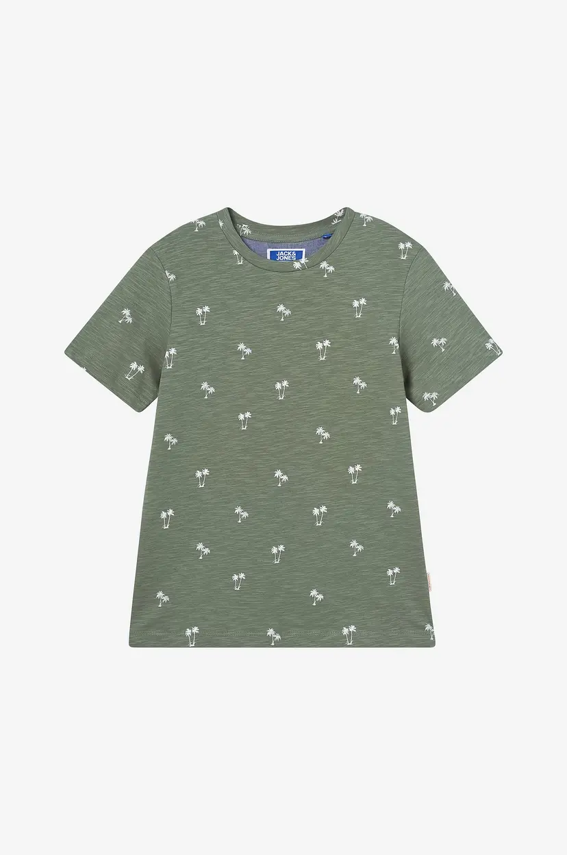 Jack & Jones Junior T-skjorte jorPalm Aop Tee SS Crew Neck - Grønn