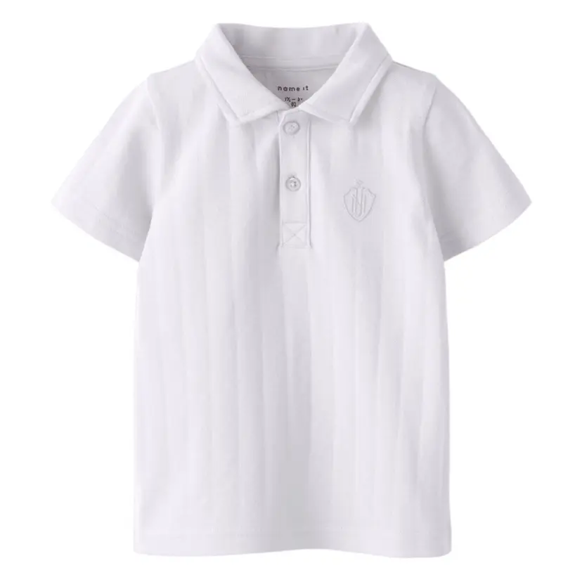 NAME IT Name It - T-skjorte Polo Fen Bright White