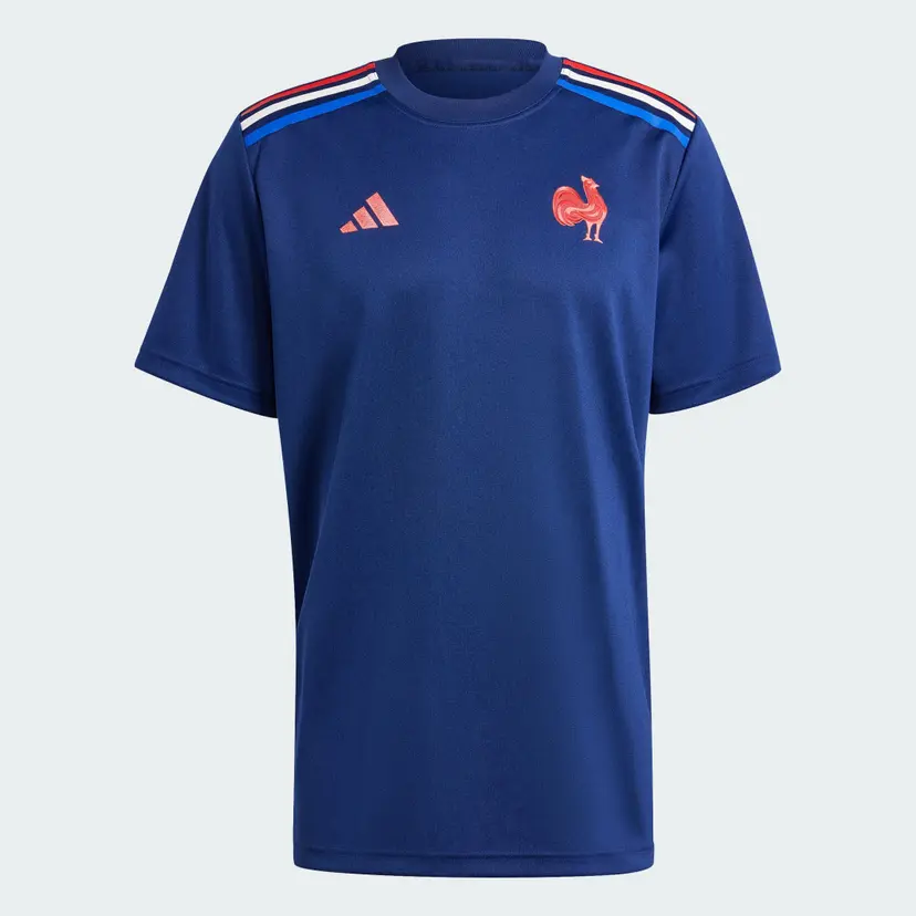 Adidas France Rugby Home Supporter T-skjorte