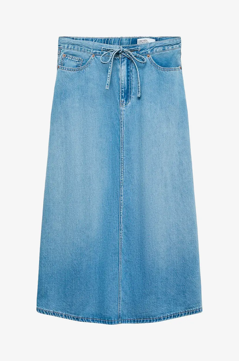 Vero Moda Curve Denim skjørt vmHilla MR Wide 7/8 Mix C - Blå