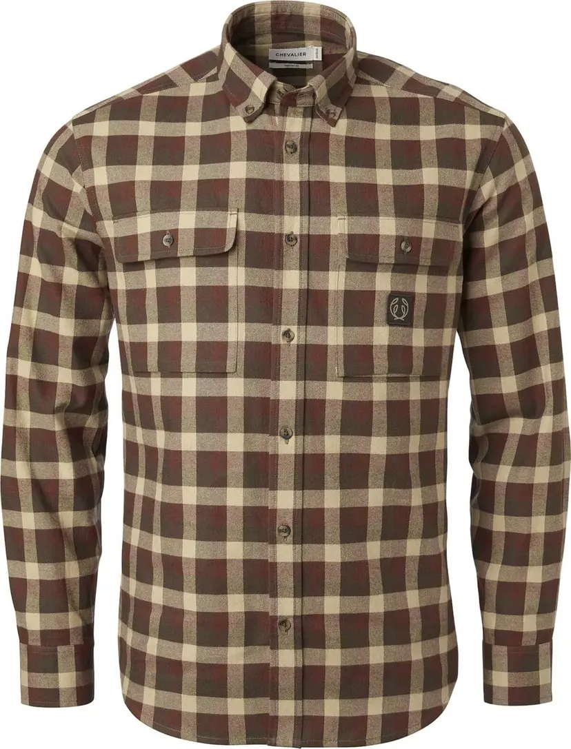 Chevalier Chevalier Men's Heron Flannel Shirt Holly Green Checked
