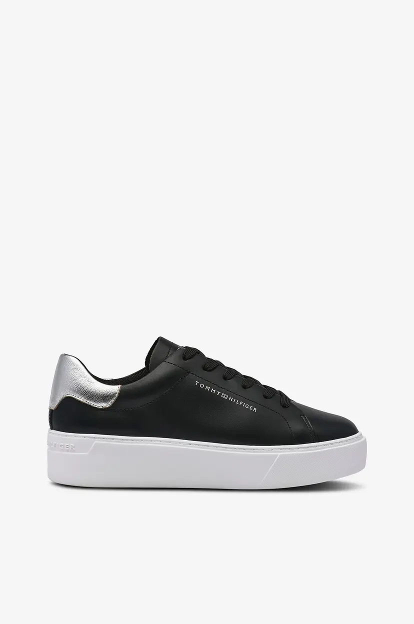 Tommy Hilfiger Joggesko Essential Platform Court - Svart