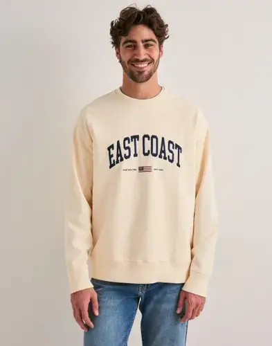 GANT Gant Spray Graphic C-neck Collegegensere Beige