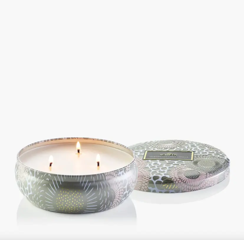 VOLUSPA 3-Wick Tin Candle 340g - Tahitian Coconut Vanilla