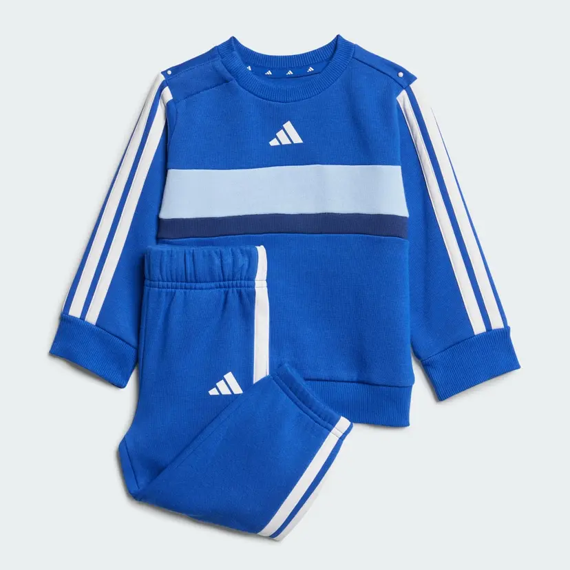 Adidas Seasonal Essentials Tiberio 3-Stripes Fleece Crew Sett