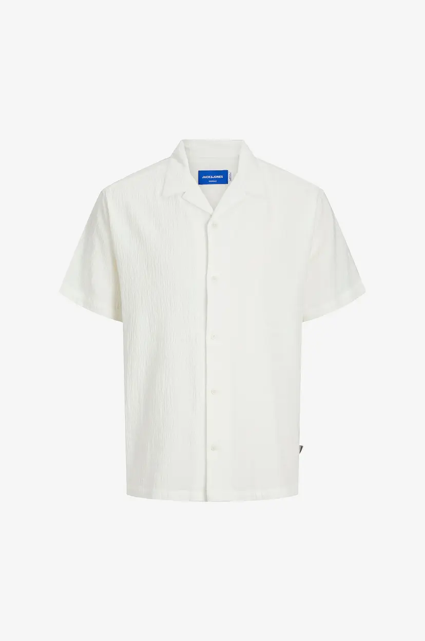 Jack & Jones Junior Skjorte jorLuke Crinkle Shirt SS Jnr - Hvit
