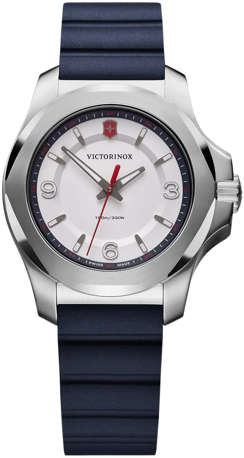 Victorinox Victorinox Dameklokke 241919 I.N.O.X. Sølvfarget/Gummi Ø37 mm
