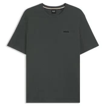 BOSS BOSS Waffle T Shirt Mørkgrørnn  XX-Large Herre