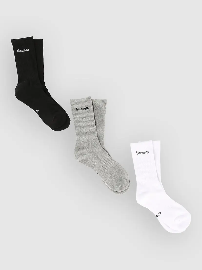 Blue Tomato Blue Tomato Logo 3-Pack Socks mønster