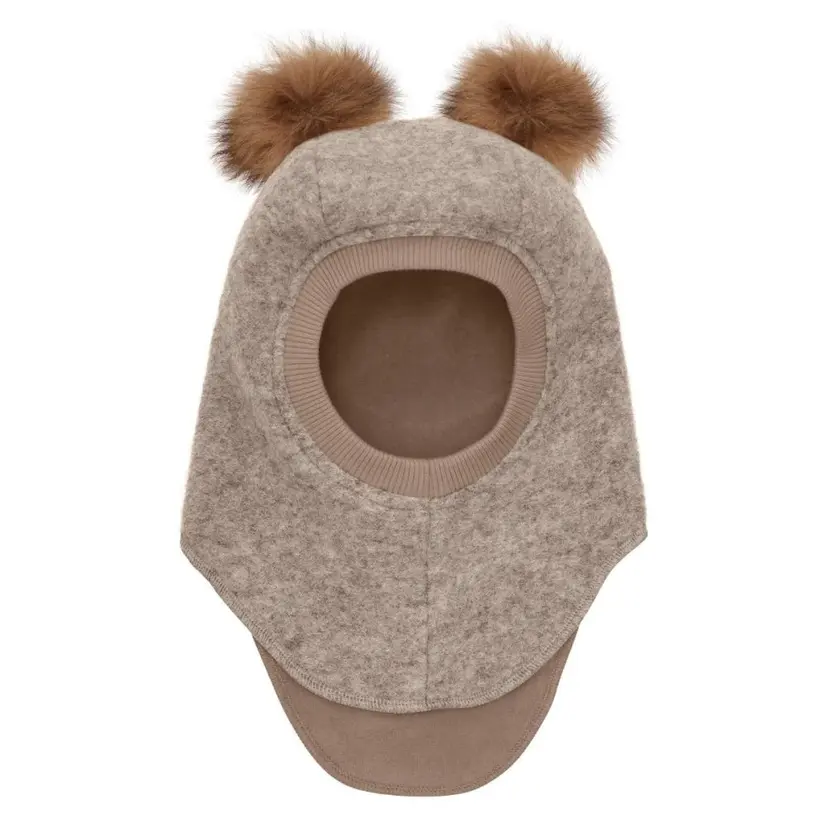Huttelihut Huttelihut - Balaclava Ullfleece Alpakkadusk Camel Melange