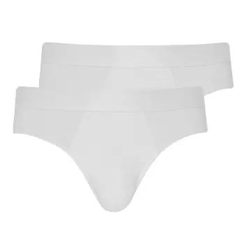 Jockey Jockey 2P Microfiber Air Brief Hvit polyamid Medium Herre