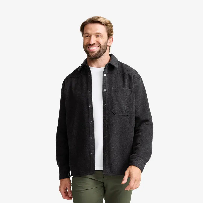 RevolutionRace Highland Warm Overshirt Herre Anthracite