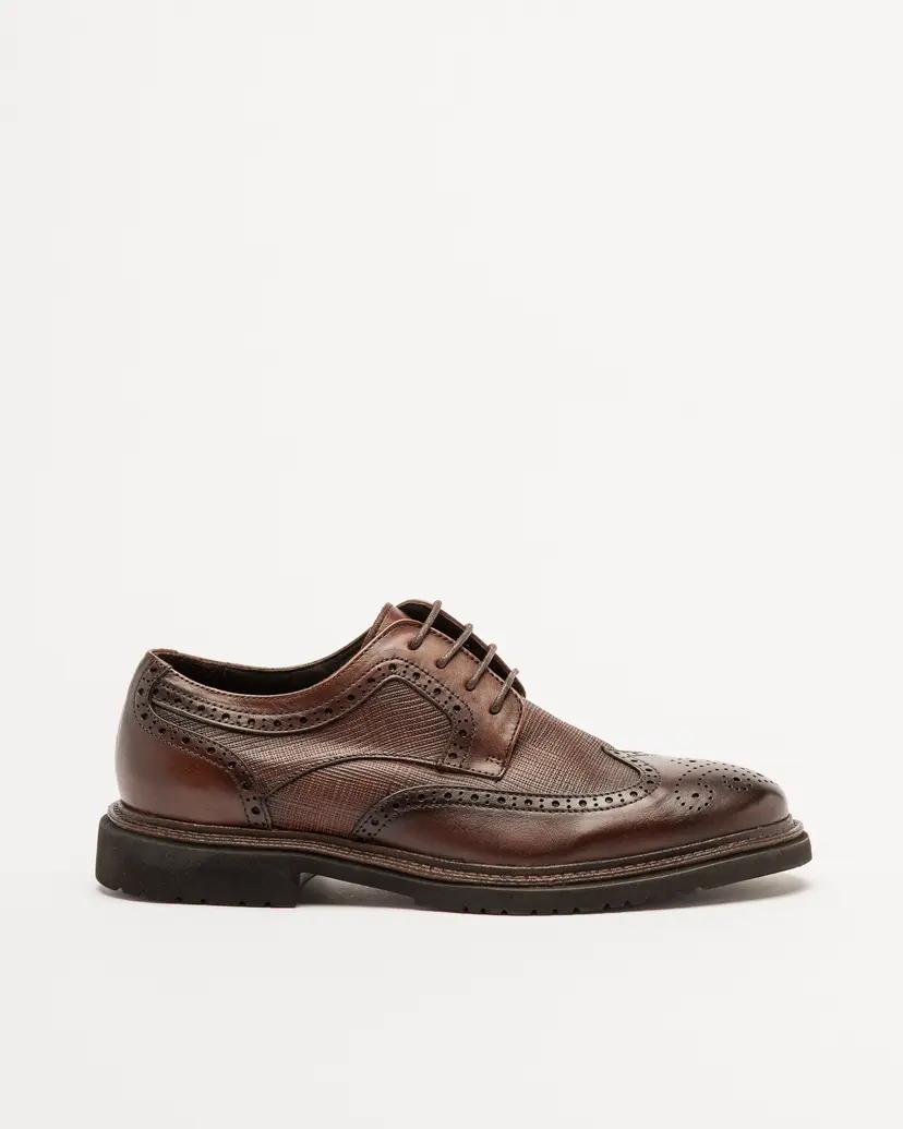 PROF PROF UNO2533 Camel Brogue shoes