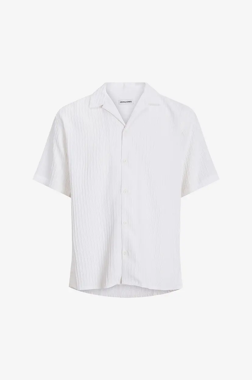 Jack & Jones Skjorte jjmassimo Resort Shirt SS LN - Hvit