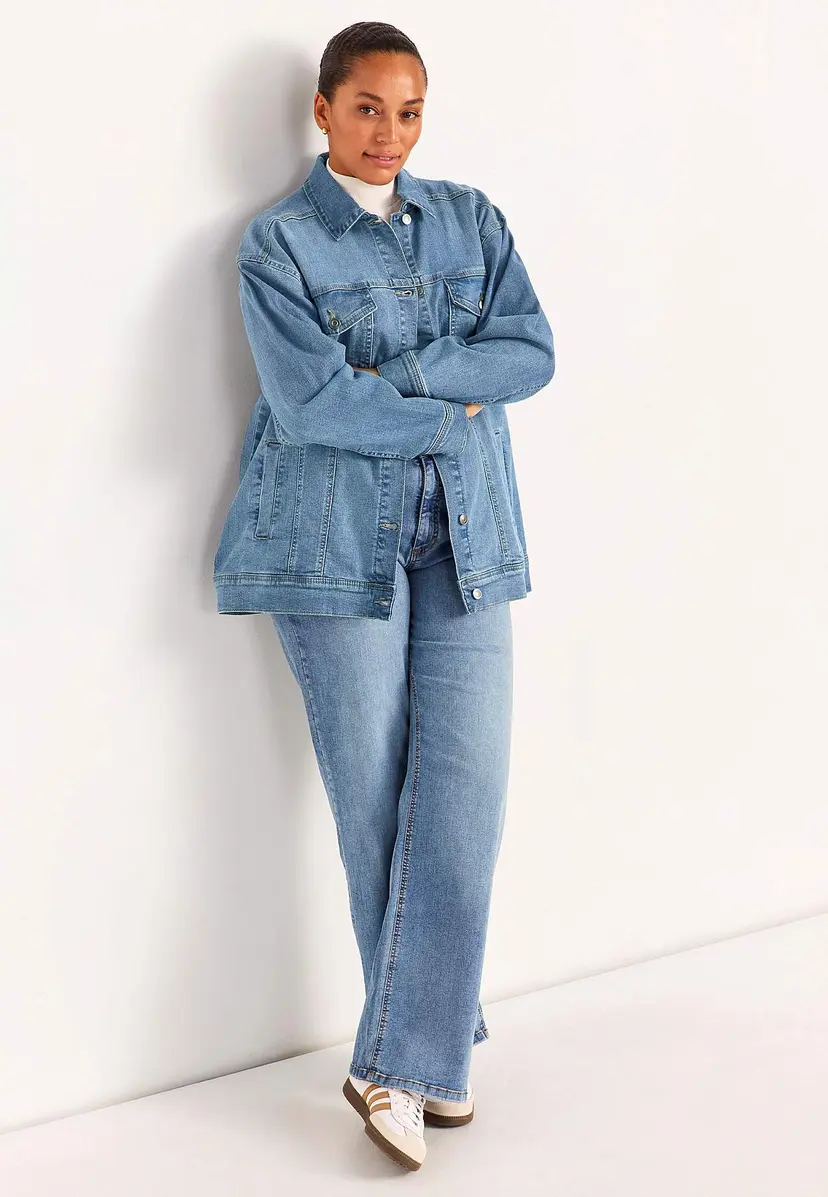 Cellbes of Sweden Lang denimjakke med stretch