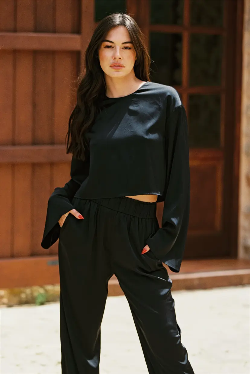 Kayani Dina Satin Harem Pants