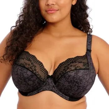 Elomi Elomi BH Lucie Underwire Stretch Plunge Bra Svart J 70 Dame