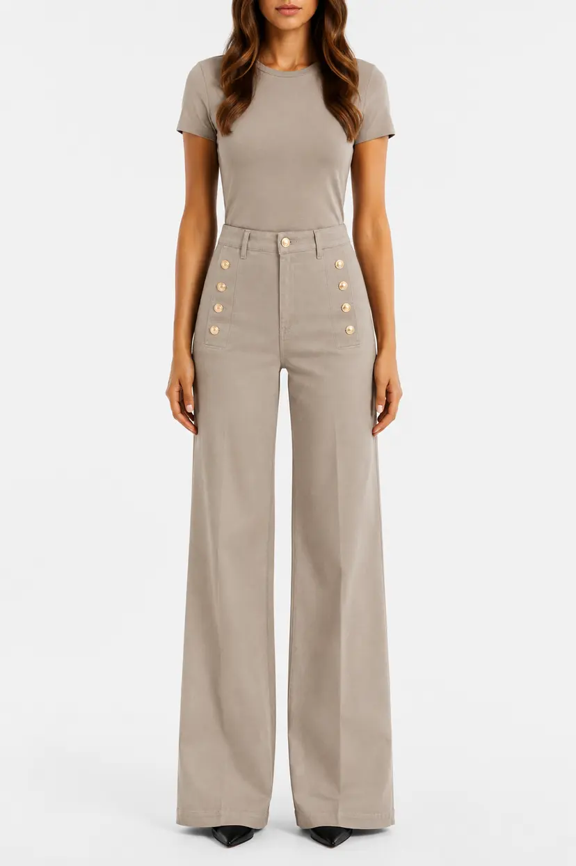 Vicolo Giudith Jeans Taupe - L/34