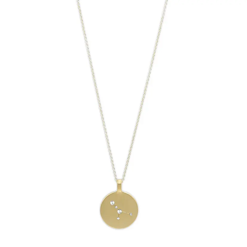 Pilgrim Pilgrim KREPSEN stjernetegn-halskjede, gullbelagt