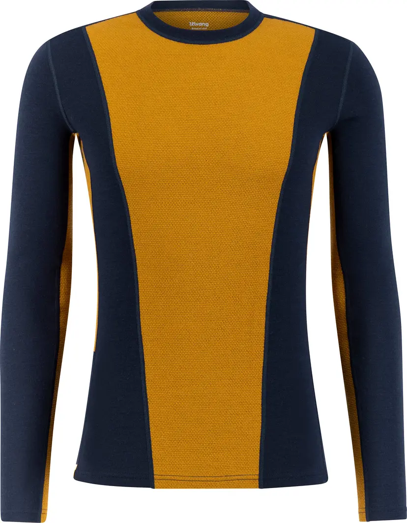 Ulvang Ulvang Men's Peak Map Crew Baselayer Navy Blue/Cathay Spice